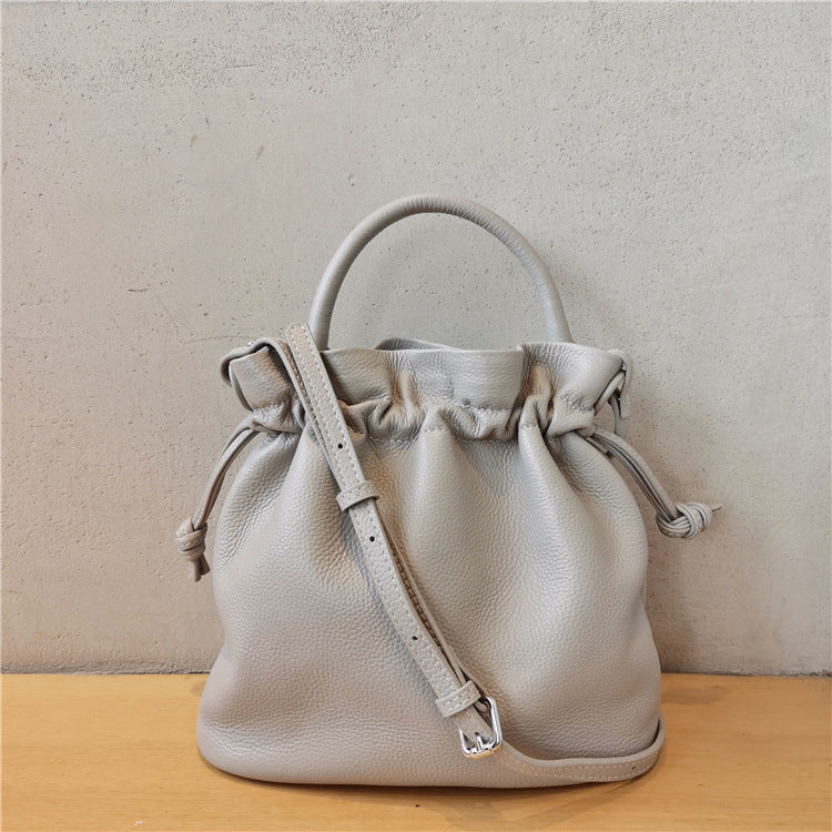 Fashion Leather Bucket Bag New Women – image 7