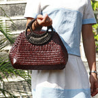Straw bag women handbag hand bag – image 7