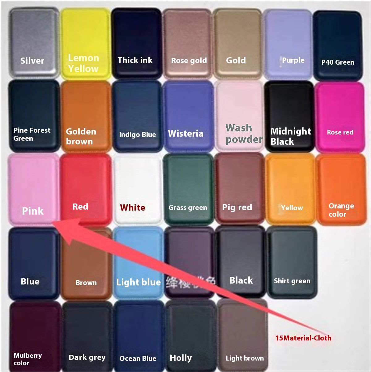 For Magsafe Magnetic Luxury Leather Card Holder Wallet Case For 14 Pro Max 13 12 Phone Bag Adsorption Accessories Cover – image 5