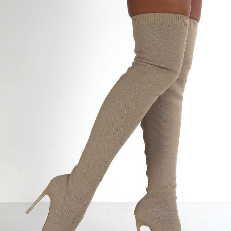 Fashion Flying Woven Knee Socks Women – image 6