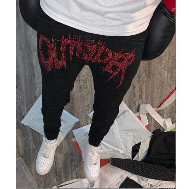 Men Black Fashion Ripped Jeans – image 6