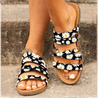 Flat Bottom Fashion Casual Large Size Women Sandals Beach Fashion Belt Buckle Women Shoes