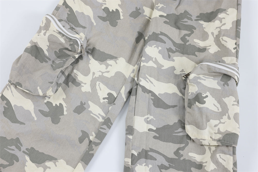 Fashion Camouflage Zipper Overalls Men – image 14