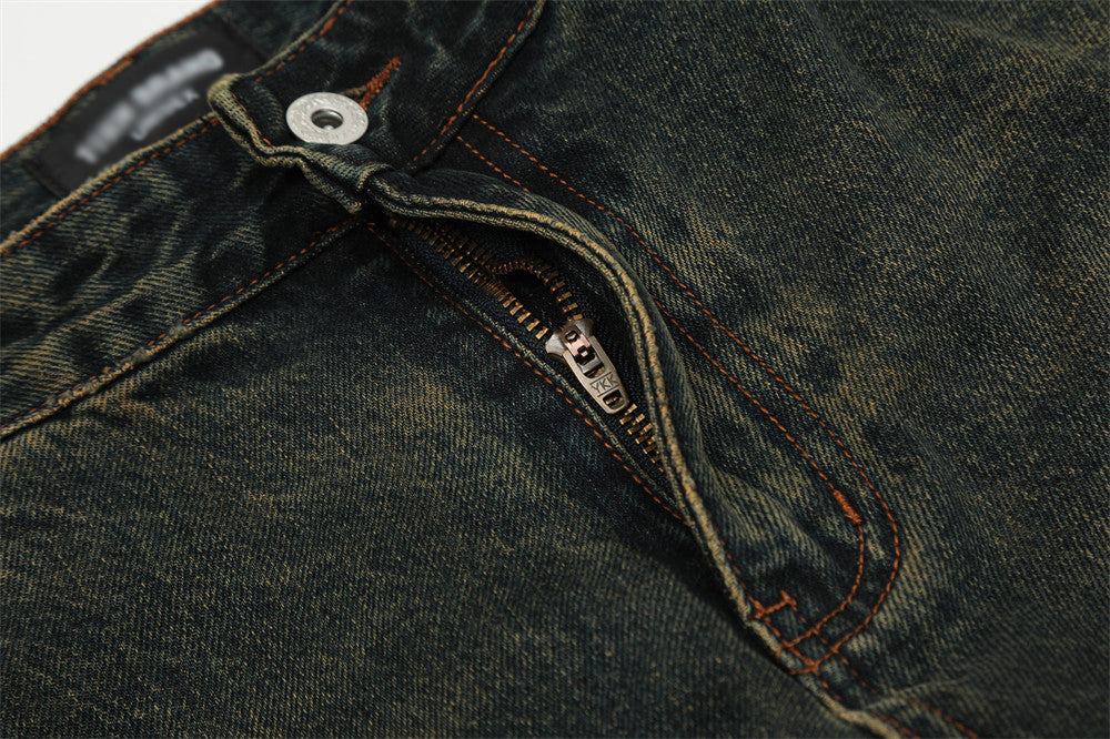 Fashion Horn Denim Trousers Men – image 10