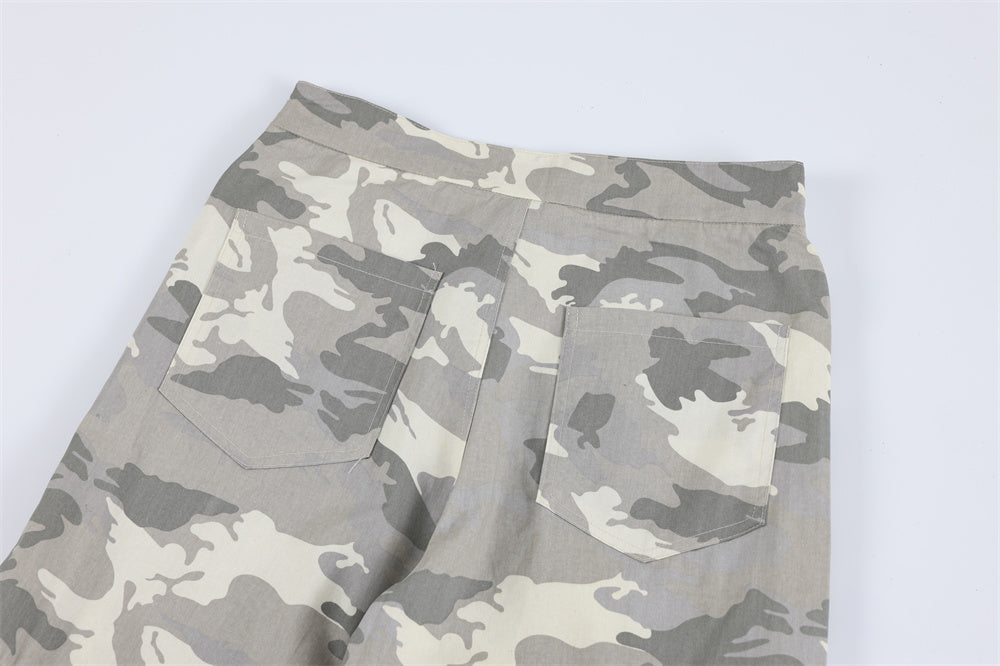 Fashion Camouflage Zipper Overalls Men – image 12