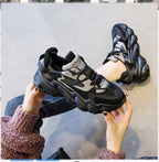 Shoes Women New Thick Soled Women S Shoes Versatile Sports Shoes Black Fashion Net Red Daddy Shoes Spring – image 7