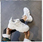 Shoes Women New Thick Soled Women S Shoes Versatile Sports Shoes Black Fashion Net Red Daddy Shoes Spring – image 5