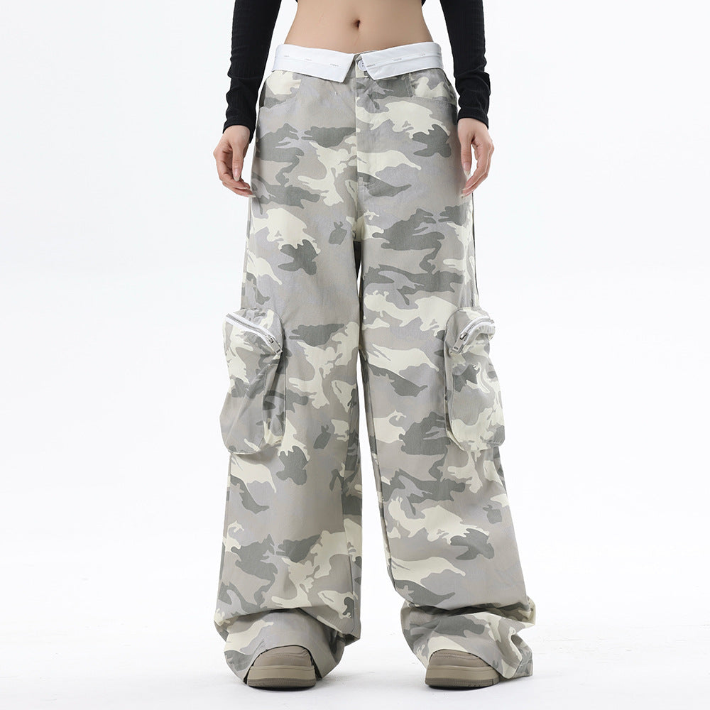 Fashion Camouflage Zipper Overalls Men – image 4