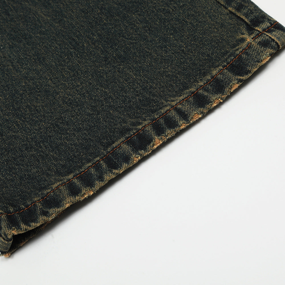 Fashion Horn Denim Trousers Men – image 20