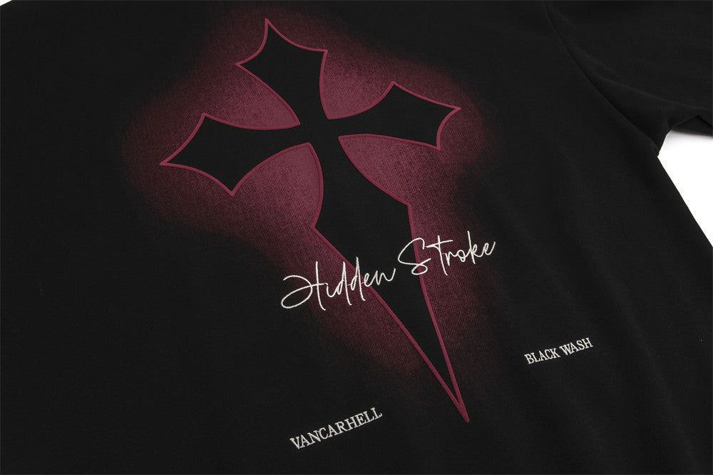 Fashion Cross Printed Hoodie Men – image 13
