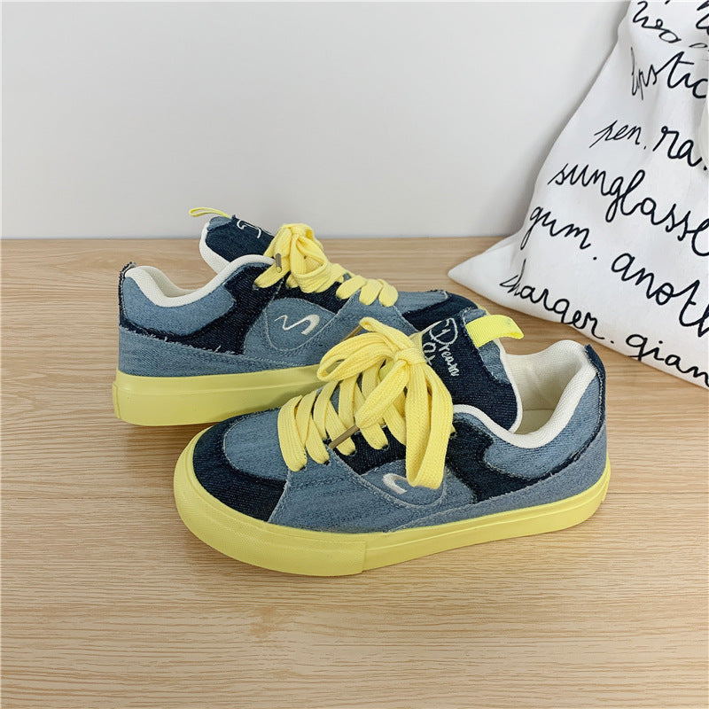 Versatile Thick Shoes Tongue Canvas Shoes For Women – image 7