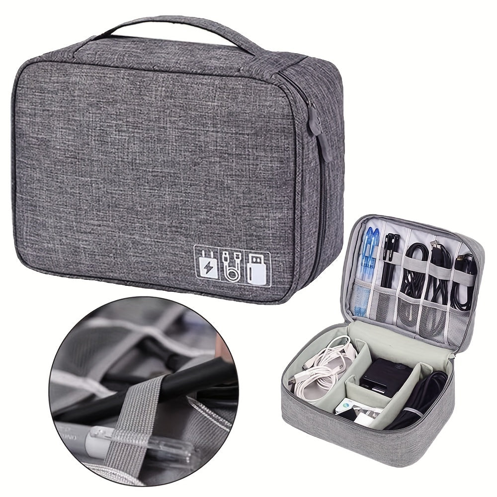 Electronics Organizer Travel Cable Organizer Bag Waterproof Portable Digital Storage Bag Electronic Accessories Case Cab – image 3