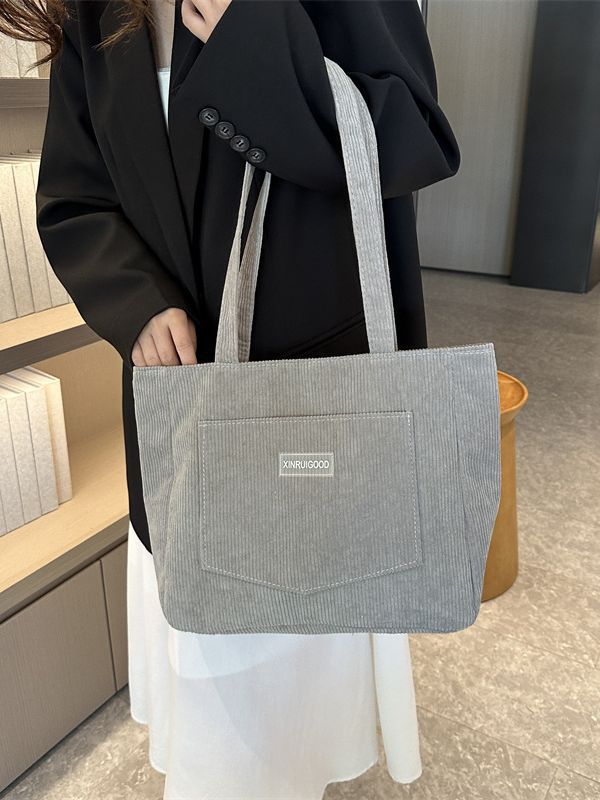Fashion Corduroy Shoulder Bag Women – image 3