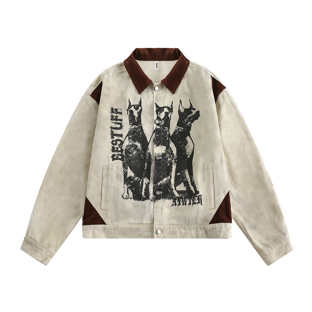 Fashion Printed Jacket Coat Men – image 2