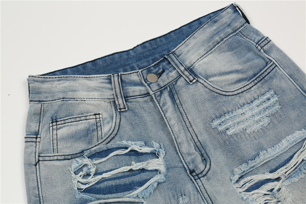 Fashion Flared Washed Jeans Men – image 15
