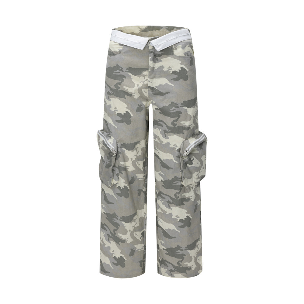 Fashion Camouflage Zipper Overalls Men – image 9