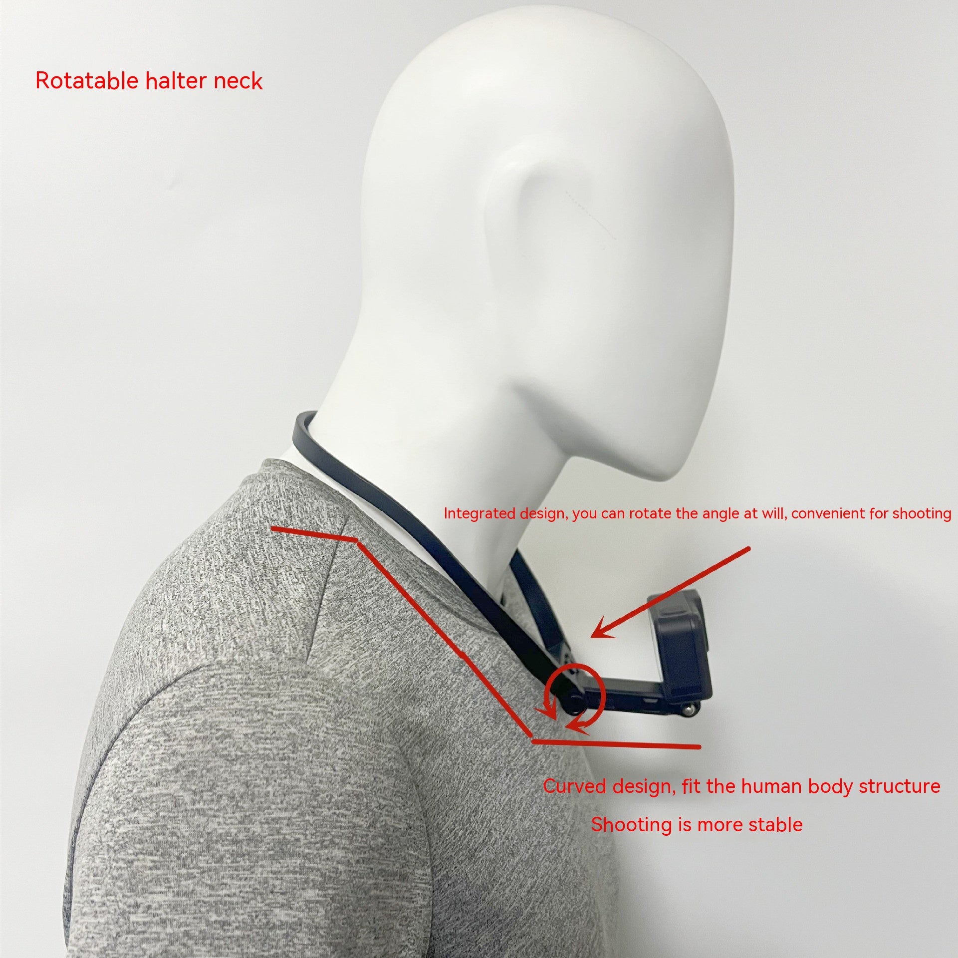 Halter Sports Camera Collar Mobile Phone Bracket 360 Camera Outdoor Luer Accessories – image 16