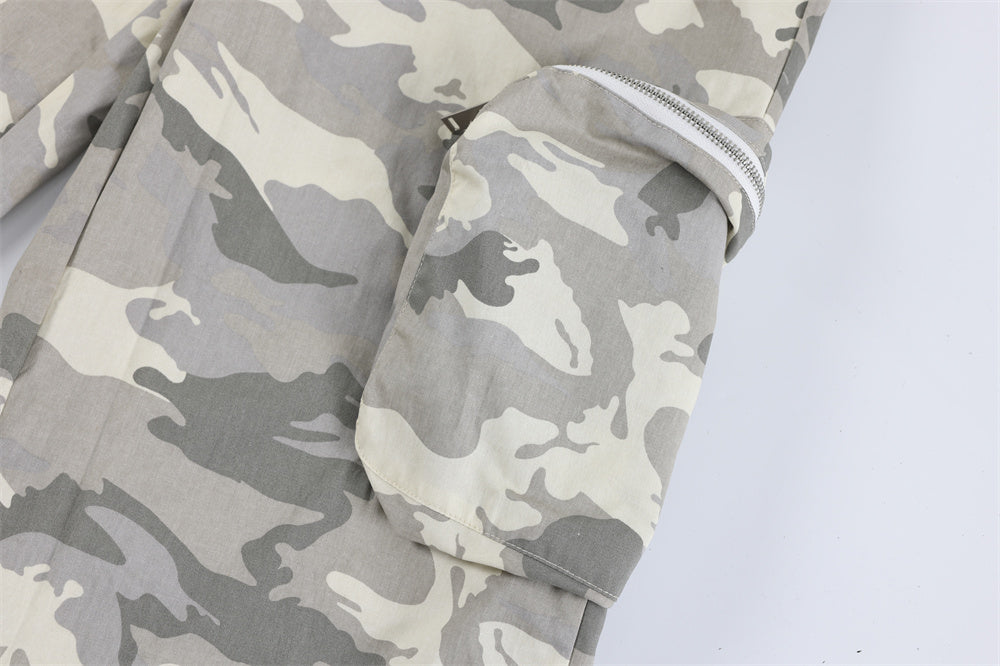 Fashion Camouflage Zipper Overalls Men – image 13
