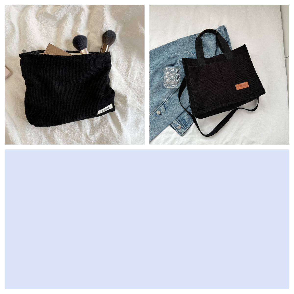 Fashion Corduroy Cosmetic Bag Women – image 19