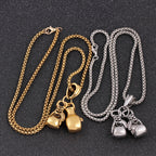 Fashion Gold Necklace Boxing Sport Simplicity – image 9