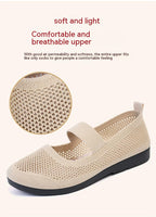 Casual Shoes For Women Flying Woven Women's Shoes Breathable Women Hollow Out Soft Bottom Mom Shoes – image 8