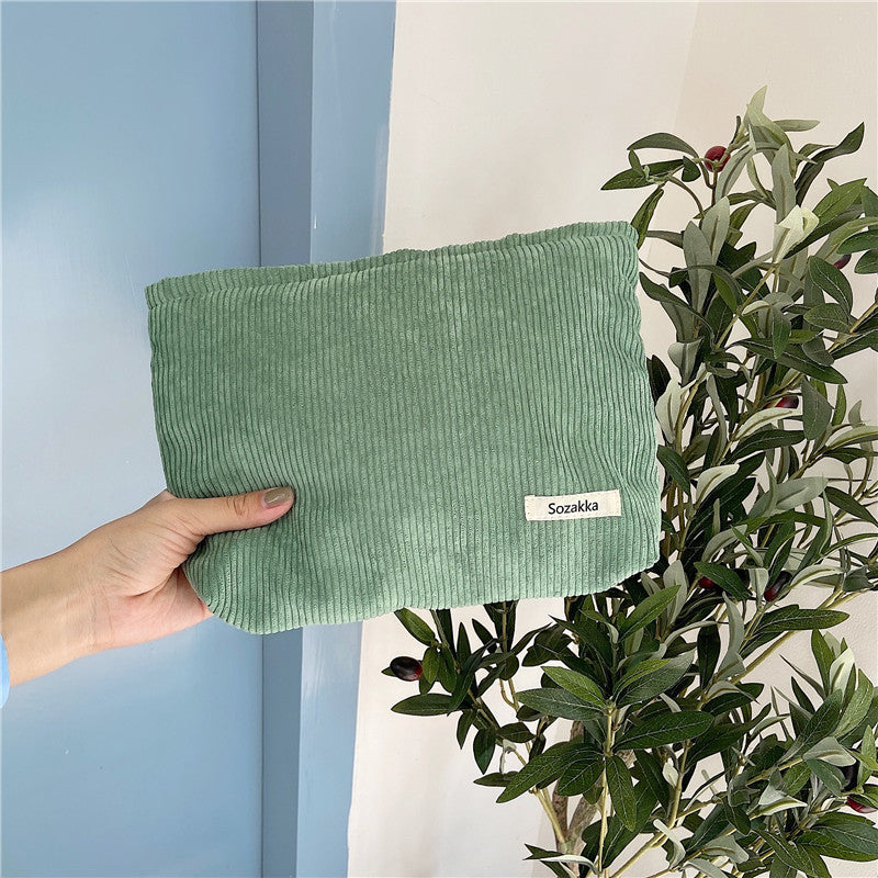 Fashion Corduroy Cosmetic Bag Women – image 9
