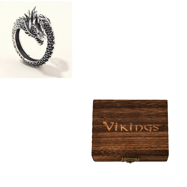 Personalized Retro Domineering Dragon Ring Ring – image 6