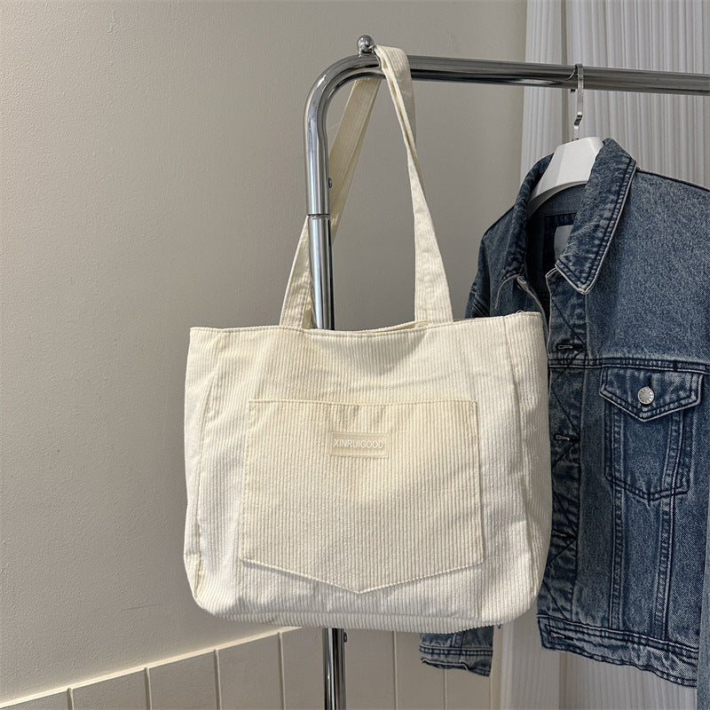 Fashion Corduroy Shoulder Bag Women