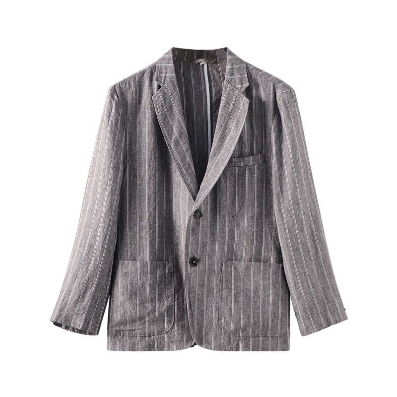 Fashion Striped Casual Jacket Men – image 12