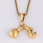 Fashion Gold Necklace Boxing Sport Simplicity – image 4