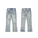 Fashion Flared Washed Jeans Men – image 12