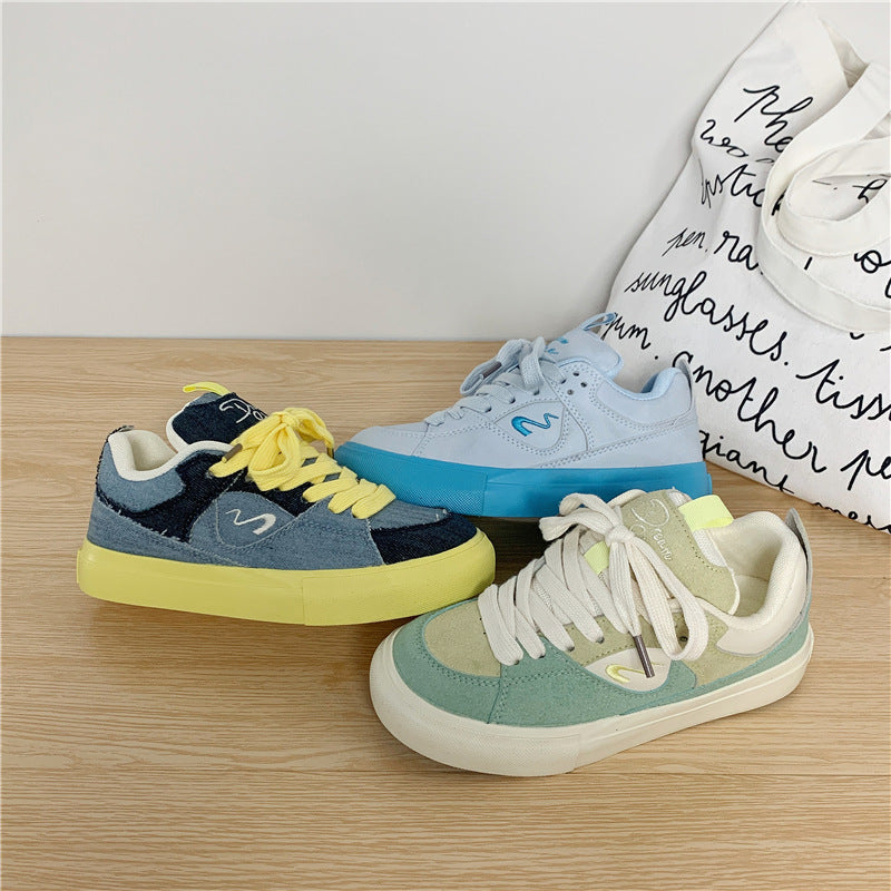 Versatile Thick Shoes Tongue Canvas Shoes For Women – image 6
